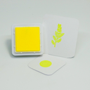 Almohadilla con tinta verde fluor 3x3 cm