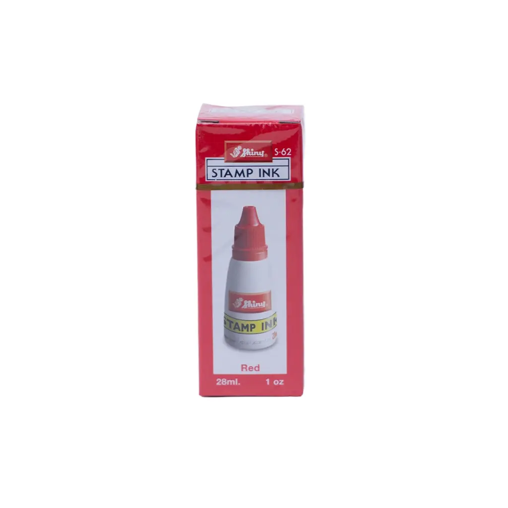 Tinta para sellos 28 ml - rojo - papel y cartón