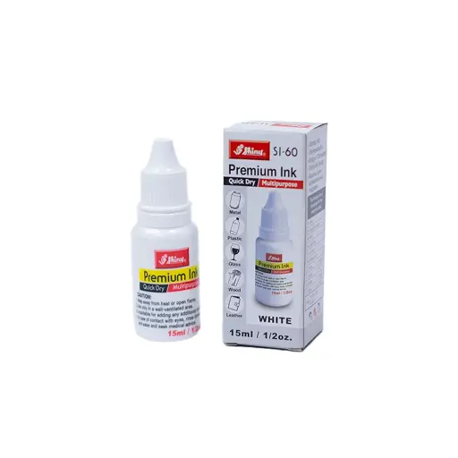 [TS-IB] Tinta para sellos 15 ml - Blanco - indeleble