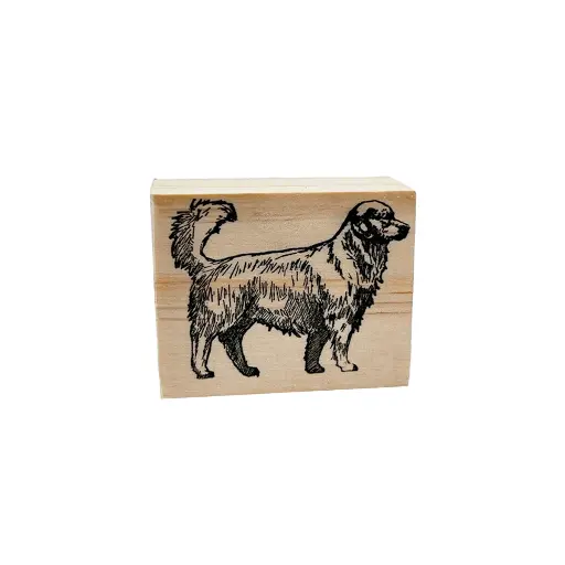 [SCA-PER-68] Sello perro golden retriever